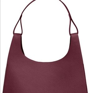 NWT Cuyana Wine/merlot oversize double loop soft leather bag.  No duster.